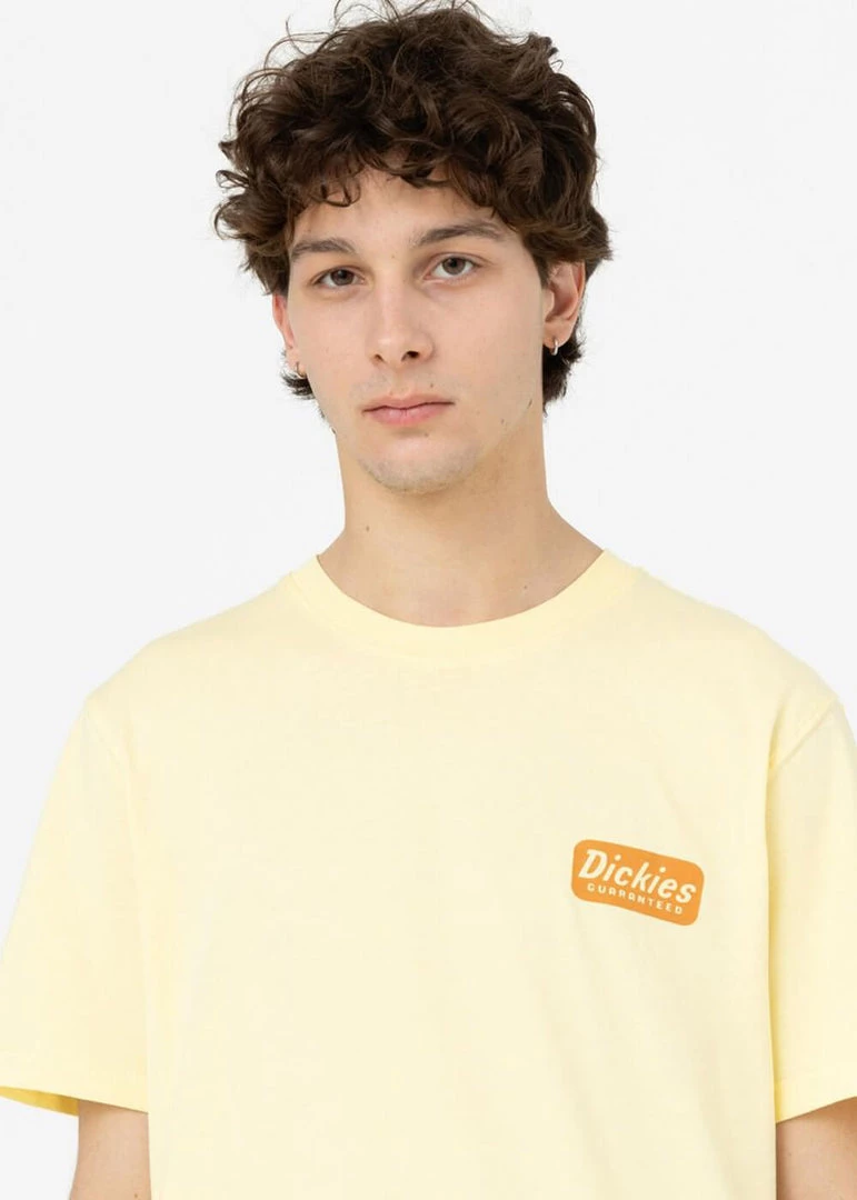 New In Dickies Mens Fircrest T-Shirt Pale Banana Yellow