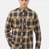 Dickies Mens New Iberia Check Shirt Air Force Blue New In