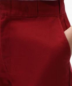Clothing Dickies Womens Elizaville Trousers In Biking Red
