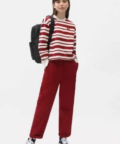 Clothing Dickies Womens Elizaville Trousers In Biking Red