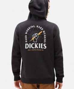 New In Dickies Mens Baldwin Hoodie Black