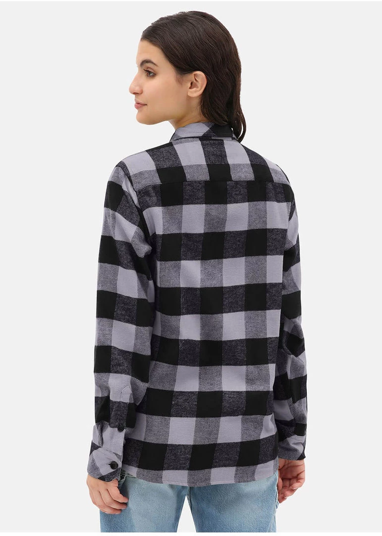 Dickies Mens Sacramento Flannel Shirt Grey