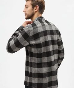 Dickies Mens Sacramento Flannel Shirt Grey