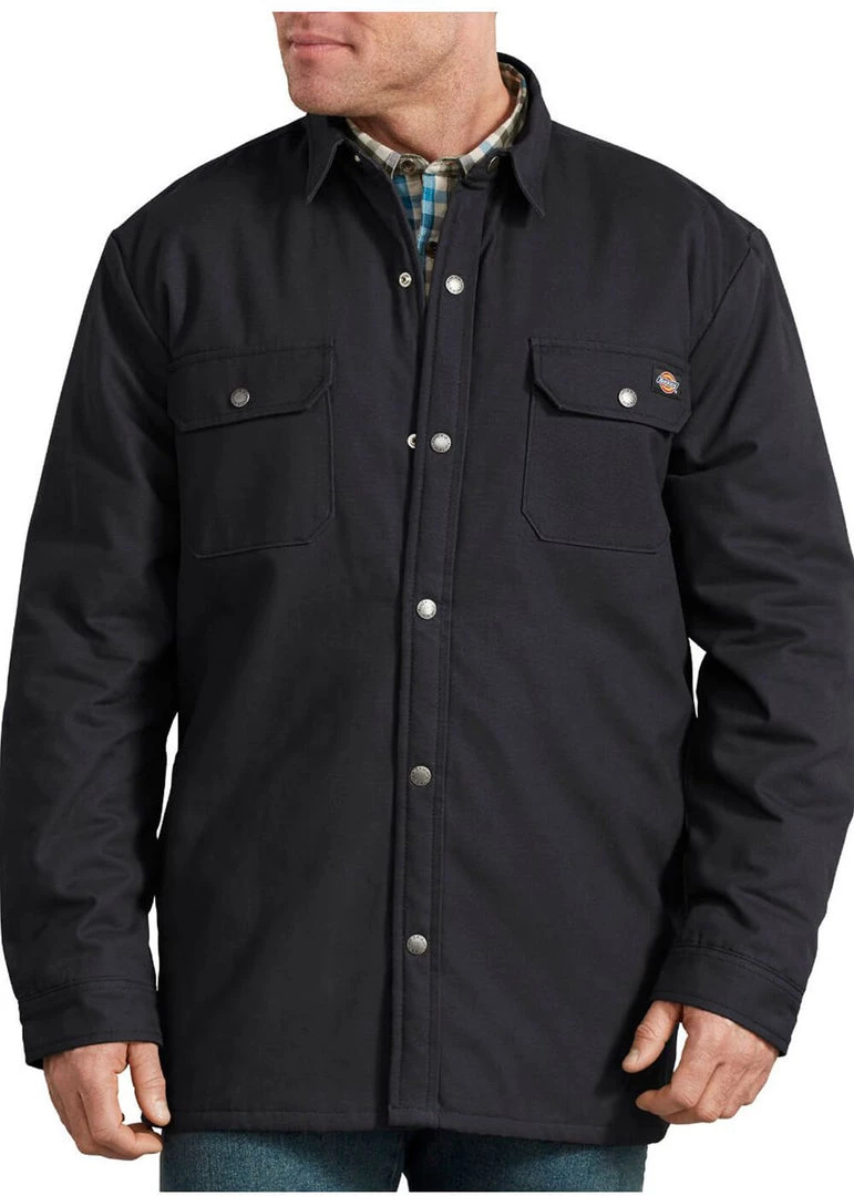 Dickies Mens Lined Shirt Black