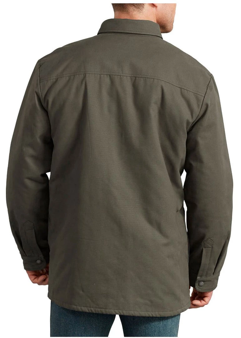 Dickies Mens Lined Shirt Olive Green