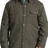 Dickies Mens Lined Shirt Olive Green