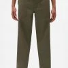Dickies Mens Funkley Herringbone Trousers Military Green