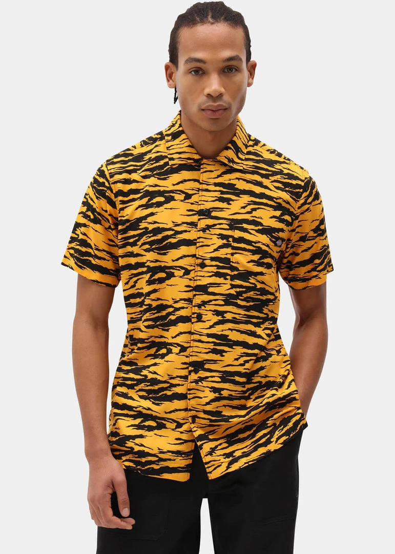 Dickies Mens Quamba Cadnium Shirt Yellow New In