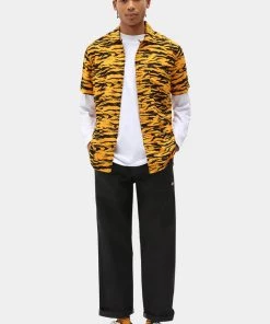 Dickies Mens Quamba Cadnium Shirt Yellow New In