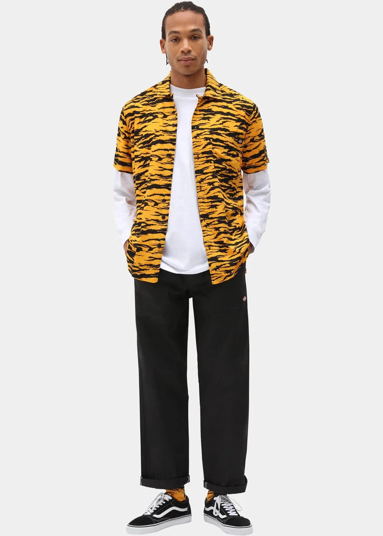 Dickies Mens Quamba Cadnium Shirt Yellow New In