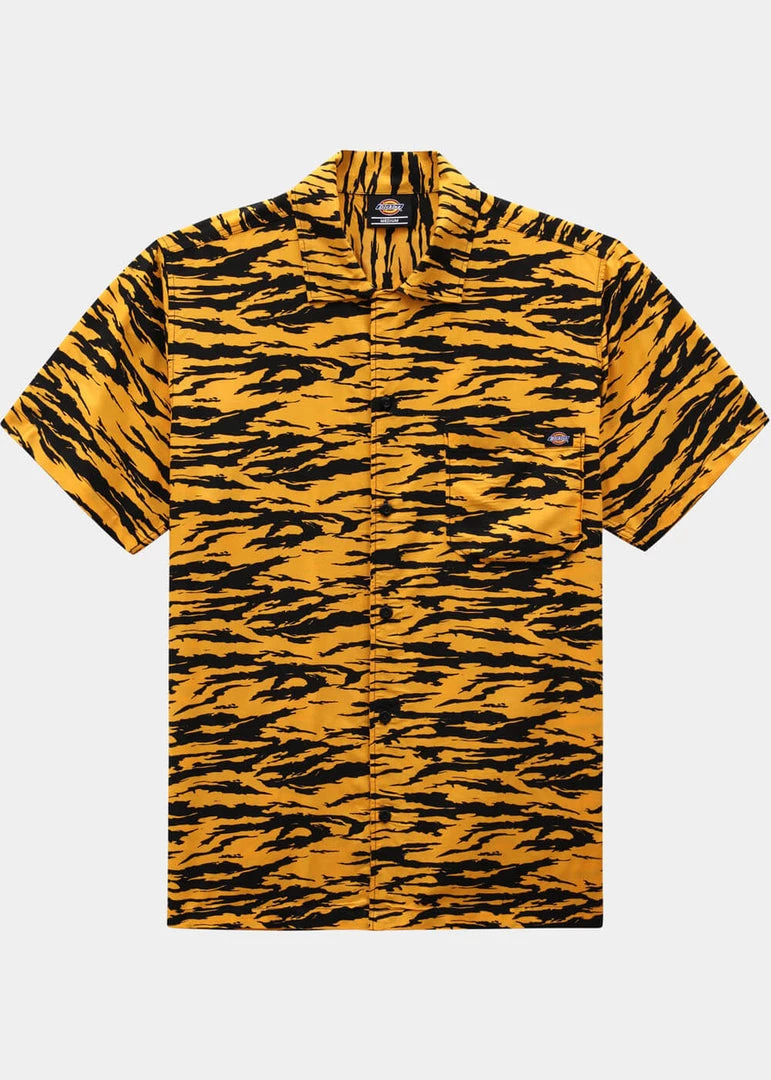 Dickies Mens Quamba Cadnium Shirt Yellow New In