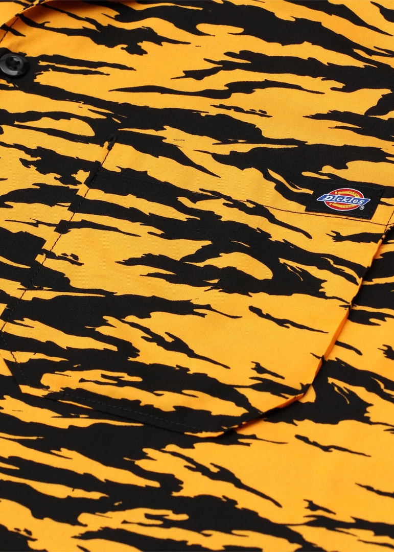 Dickies Mens Quamba Cadnium Shirt Yellow New In