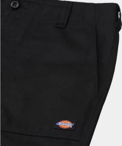 Dickies Mens Funkley Herringbone Shorts Black New In