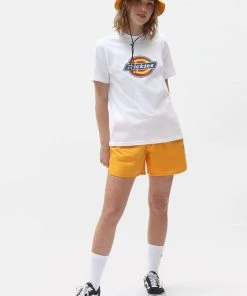 Dickies Women Victoria 70's Shorts Cadnium Yellow