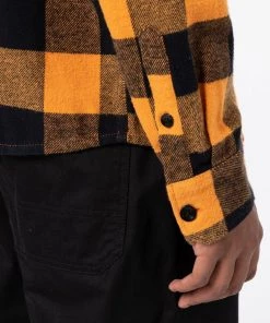 New In Dickies Men Sacramento Shirt Gold Ochre