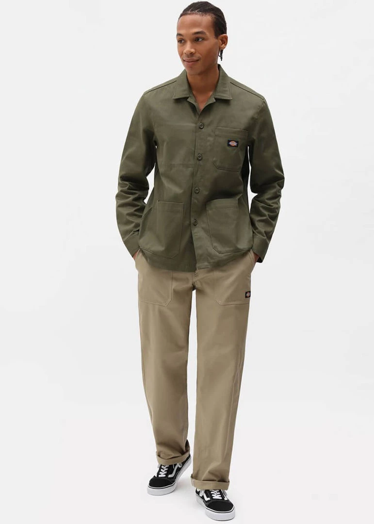 New In Dickies Mens Funkley Shirt Military Green