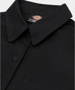Dickies Womens Chokio Herringbone Shirt Black