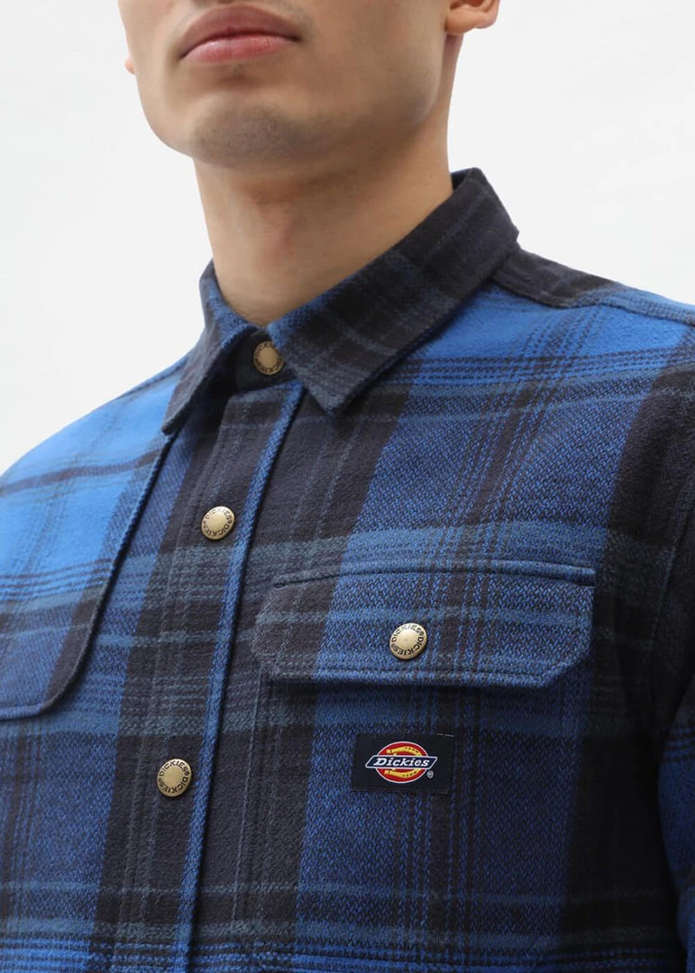 Dickies Men Nimmons Shirt Dark Navy