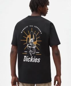 Dickies Mens Bettles Snake T-Shirt Black New In