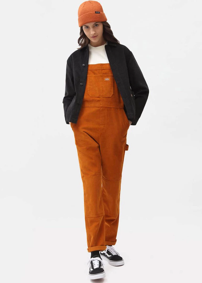 New In Dickies Womens Higginson Corduroy Shirt Black