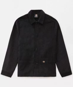 New In Dickies Womens Higginson Corduroy Shirt Black