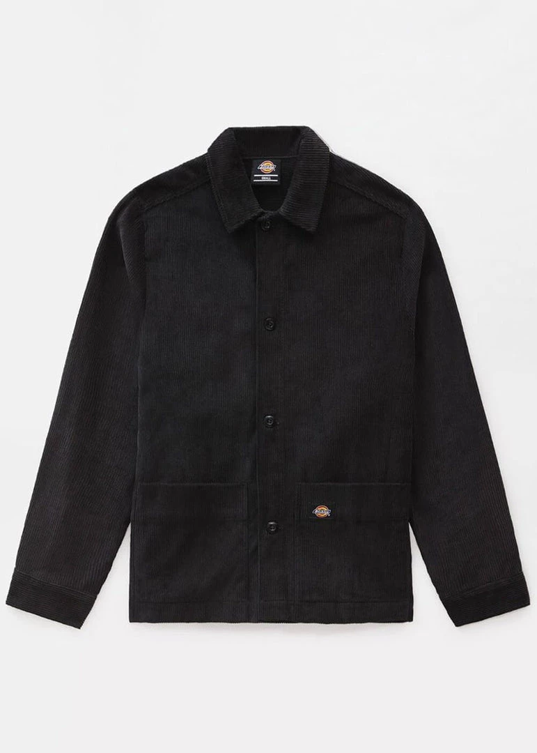 New In Dickies Womens Higginson Corduroy Shirt Black