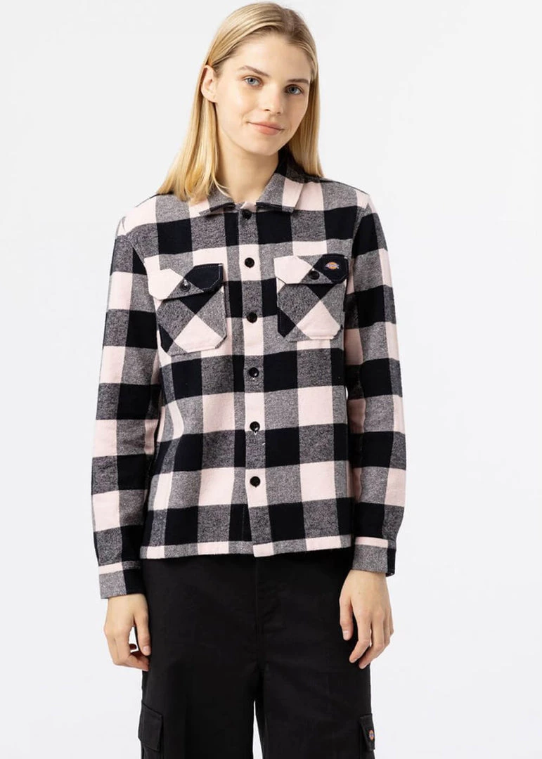 Dickies Women Sacramento Shirt Light Pink New In