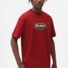 Dickies Mens Saxman T-Shirt Biking Red New In