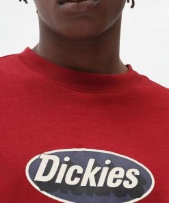 Dickies Mens Saxman T-Shirt Biking Red New In