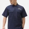 New In Dickies Men Saxman Shirt Navy