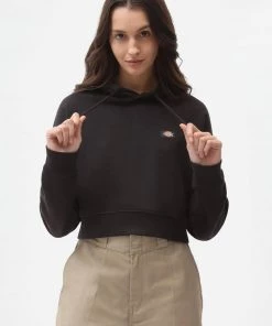 Dickies Women Oakport Cropped Hoodie Black