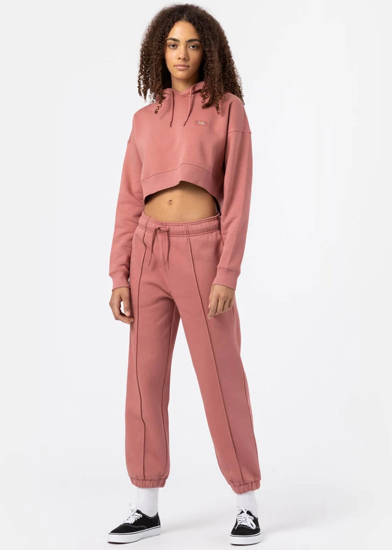 Dickies Women Oakport Cropped Hoodie Pink