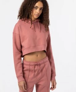 Dickies Women Oakport Cropped Hoodie Pink