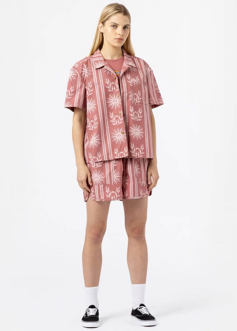 New In Dickies Dames Kelso Shirt Withered Rose Pink