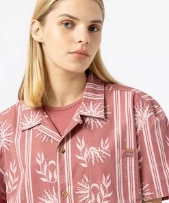 New In Dickies Dames Kelso Shirt Withered Rose Pink