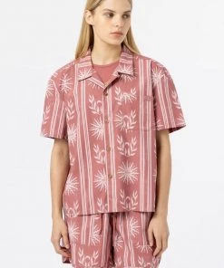 New In Dickies Dames Kelso Shorts Withered Rose Pink