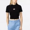 New In Dickies Women Maple Valley T-Shirt Black