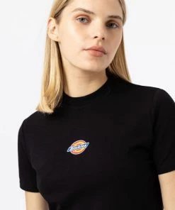 New In Dickies Women Maple Valley T-Shirt Black