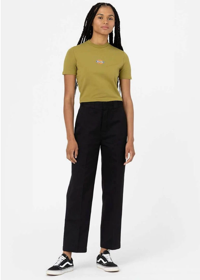 New In Dickies Women Maple Valley T-Shirt Moss Green