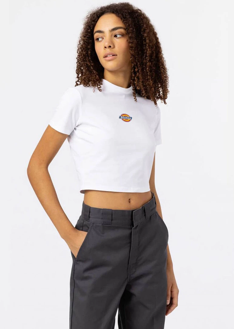 Dickies Women Maple Valley T-Shirt White New In