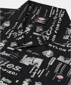 New In Dickies Mens Pillager Shirt Black