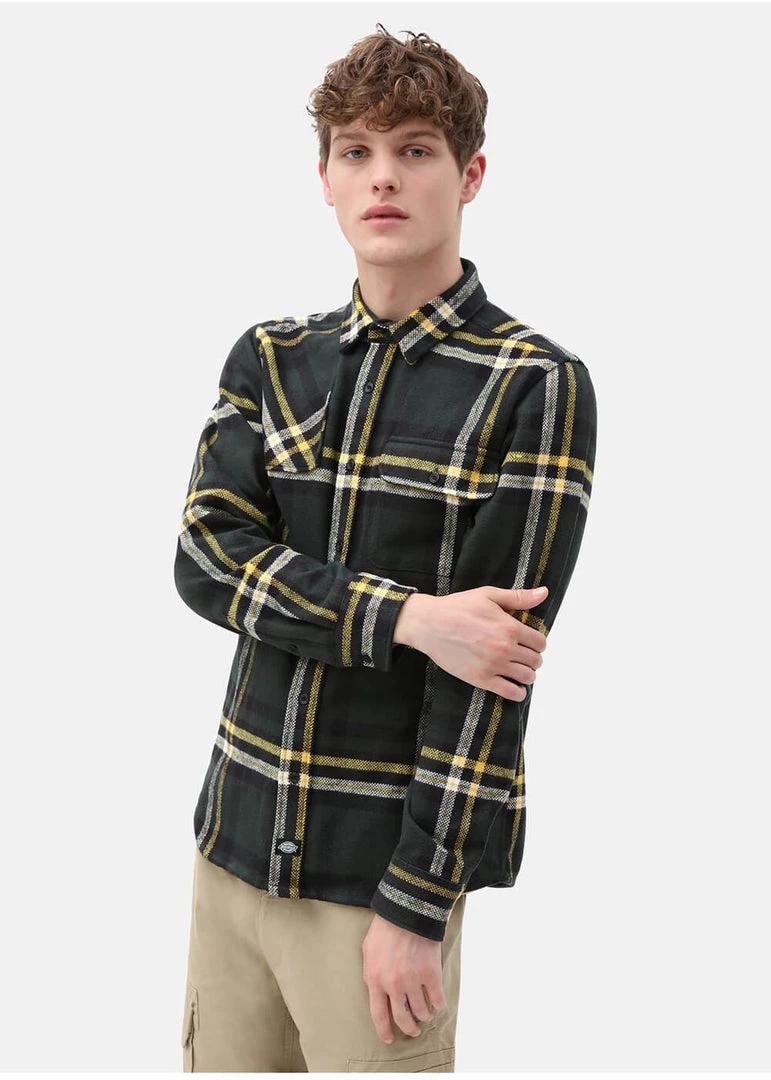 Dickies Mens Prestonburg Shirt Olive Green