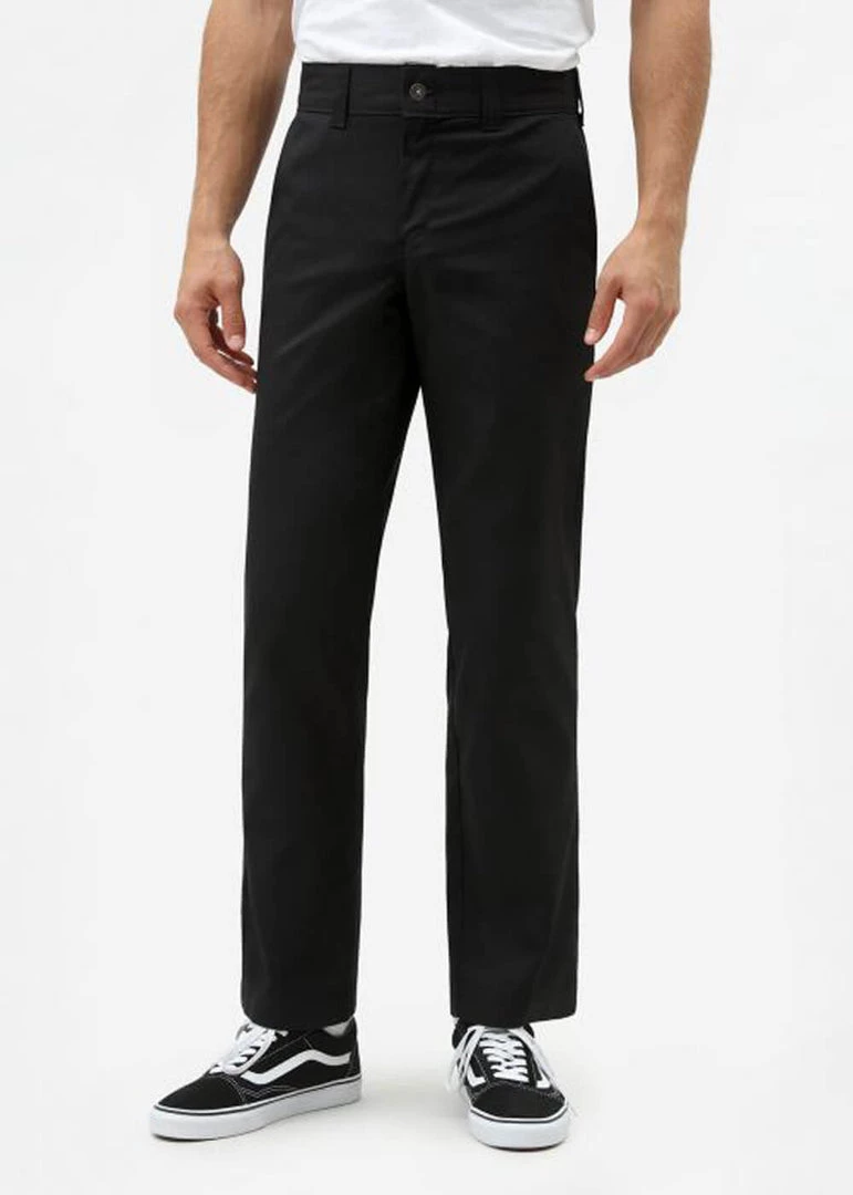 New In Dickies Mens 894 Industrial Flex Slim Fit Trousers Black