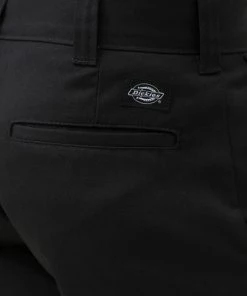 New In Dickies Mens 894 Industrial Flex Slim Fit Trousers Black
