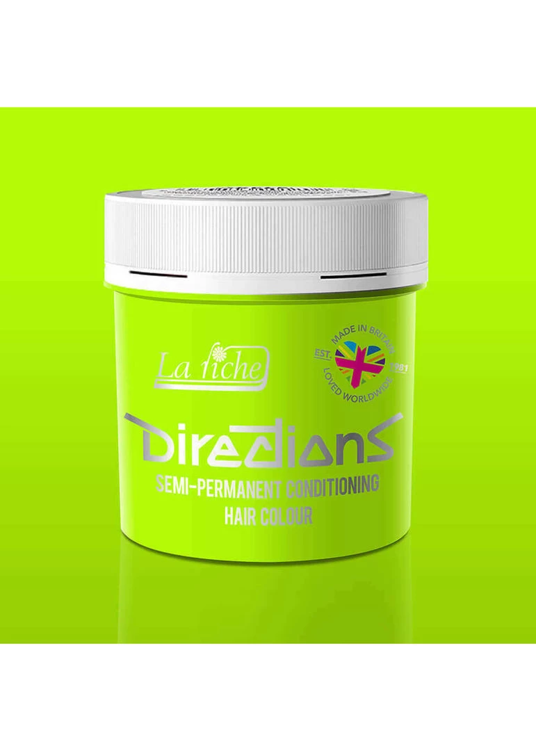 Directions Semi Permanent Hair Dye Flueroscent Green New In