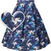 New In Dolly & Dotty Carolyn Unicorn 50's Swing Skirt Navy