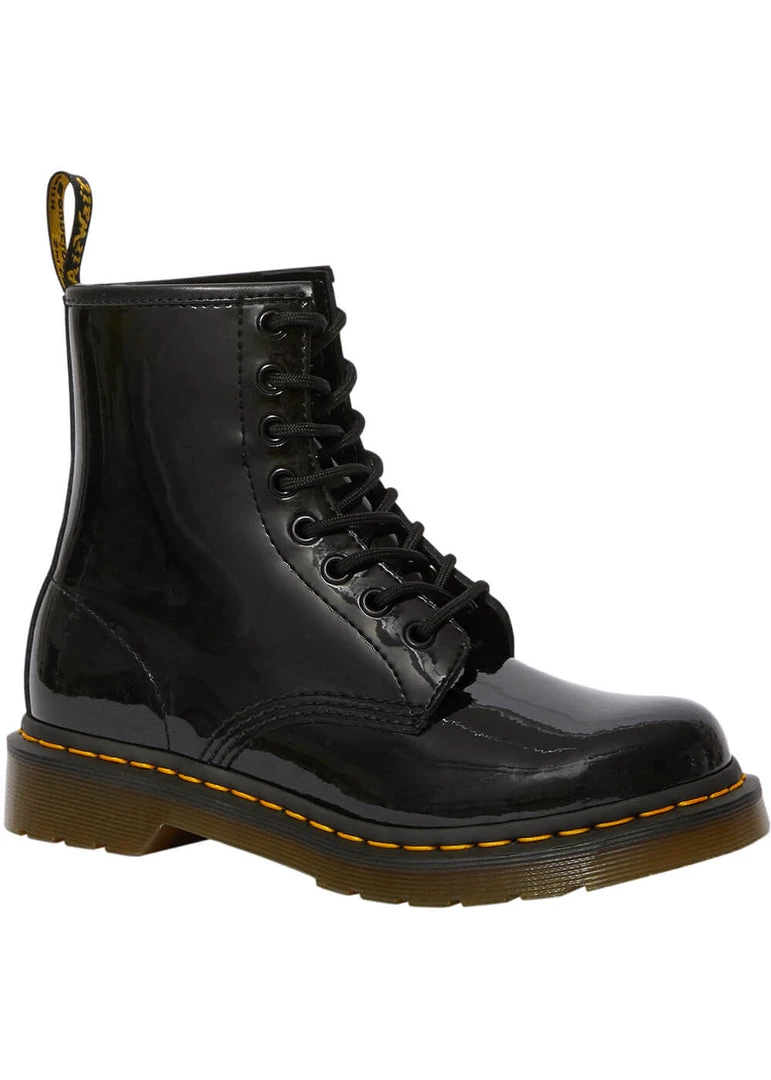 Dr. Martens 1460 Patent Patent Boots Black
