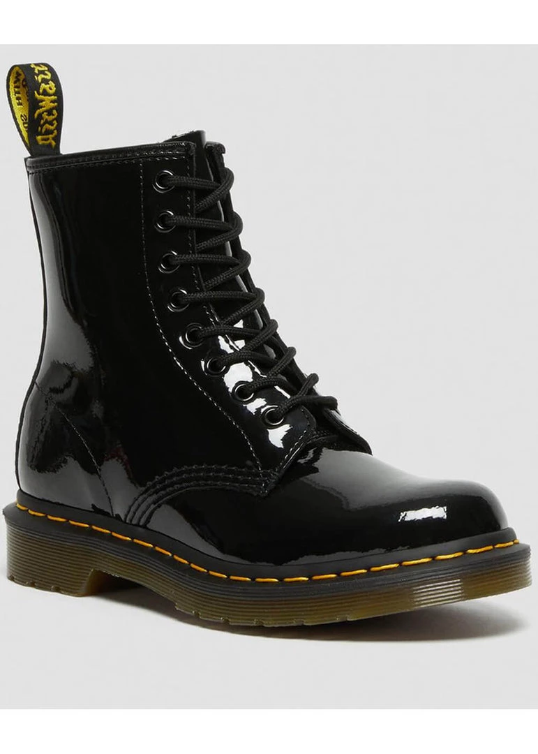 Dr. Martens 1460 Patent Patent Boots Black