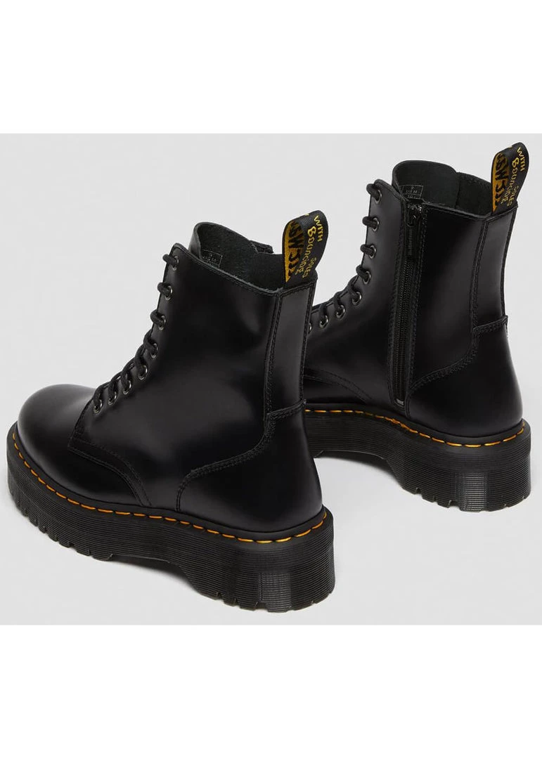 Dr. Martens Jadon Smooth Lace-up Boots Black New In