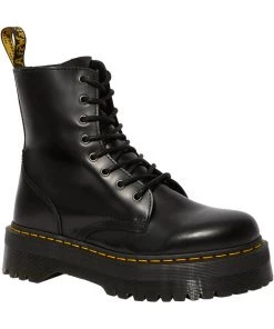 Dr. Martens Jadon Smooth Lace-up Boots Black New In